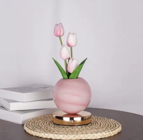 Jarrón de tulipanes 🌷