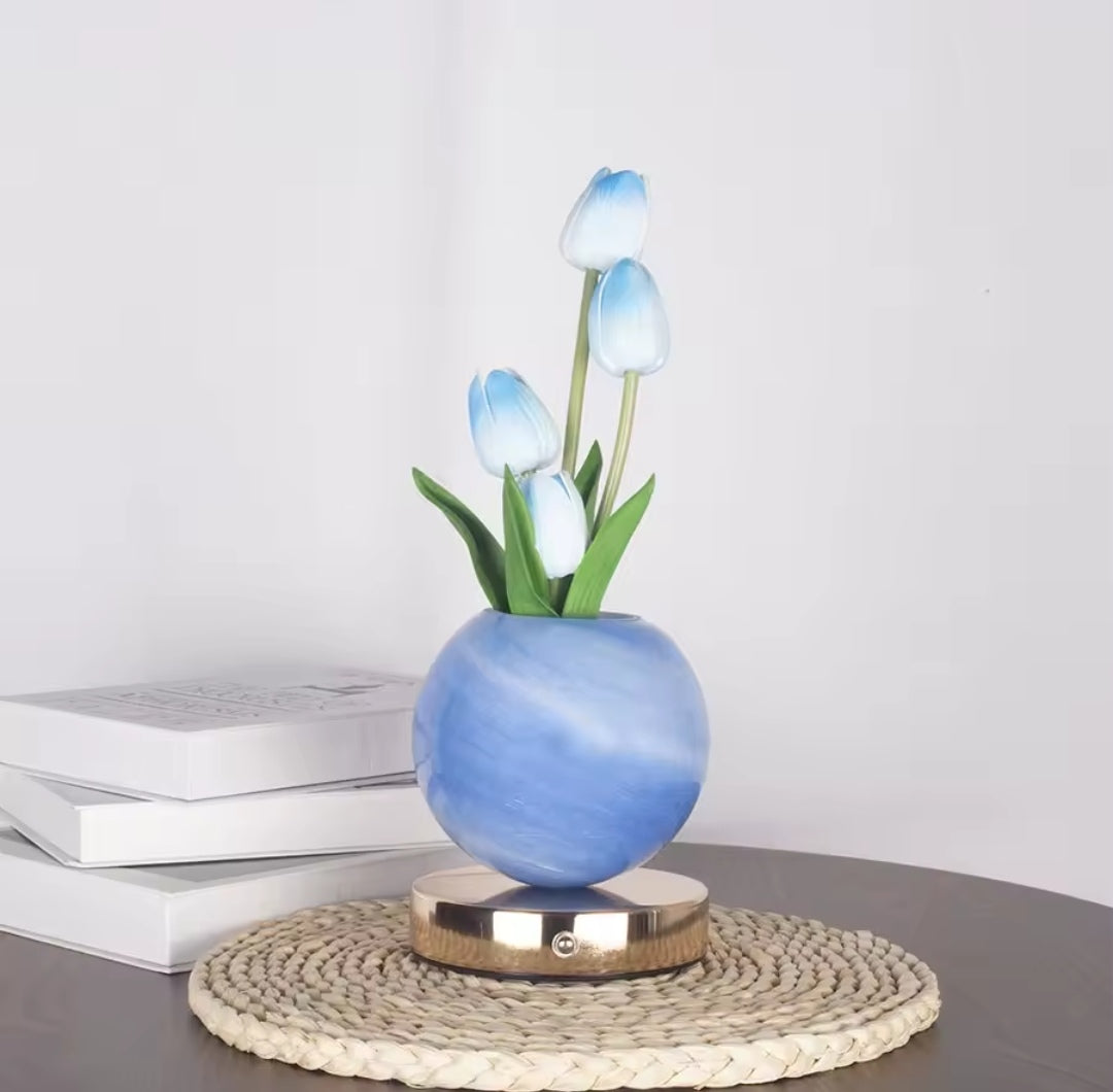Jarrón de tulipanes 🌷