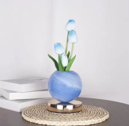 Jarrón de tulipanes 🌷
