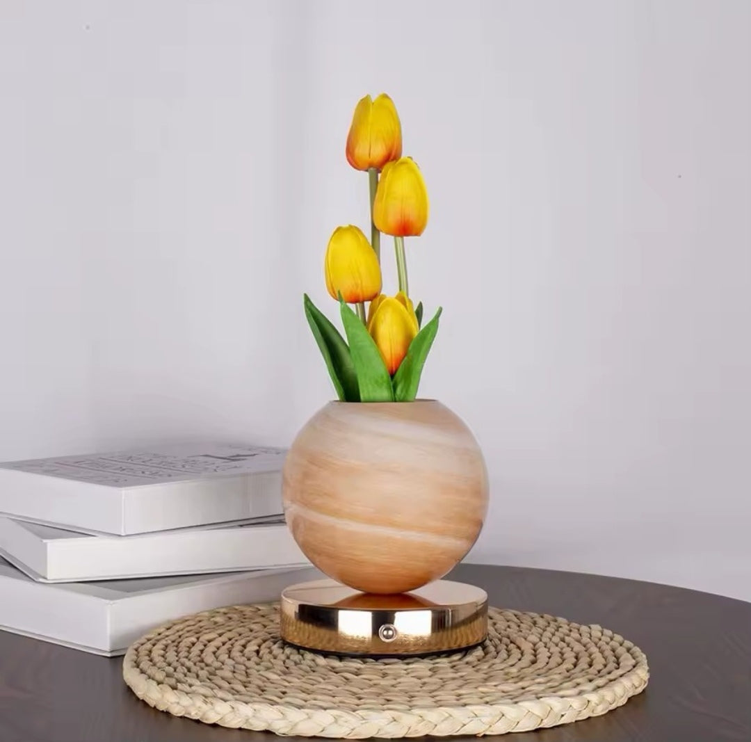 Jarrón de tulipanes 🌷